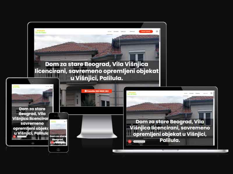 Izrada Sajta za Dom za Stare Vila Višnjica